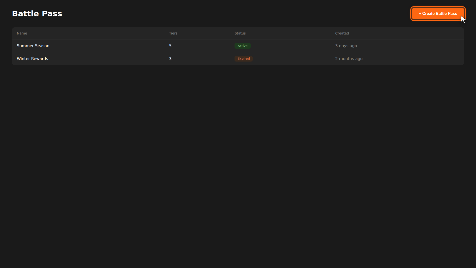 1. Open the Battle Pass page